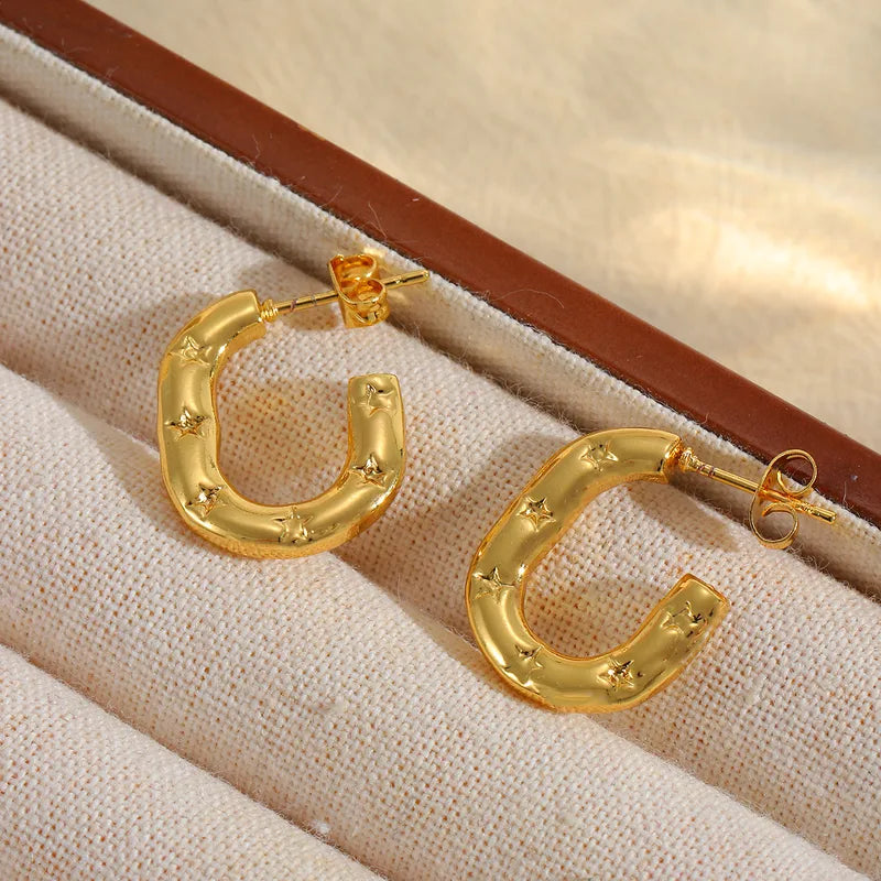 Stellaré Star-Studded Hoops