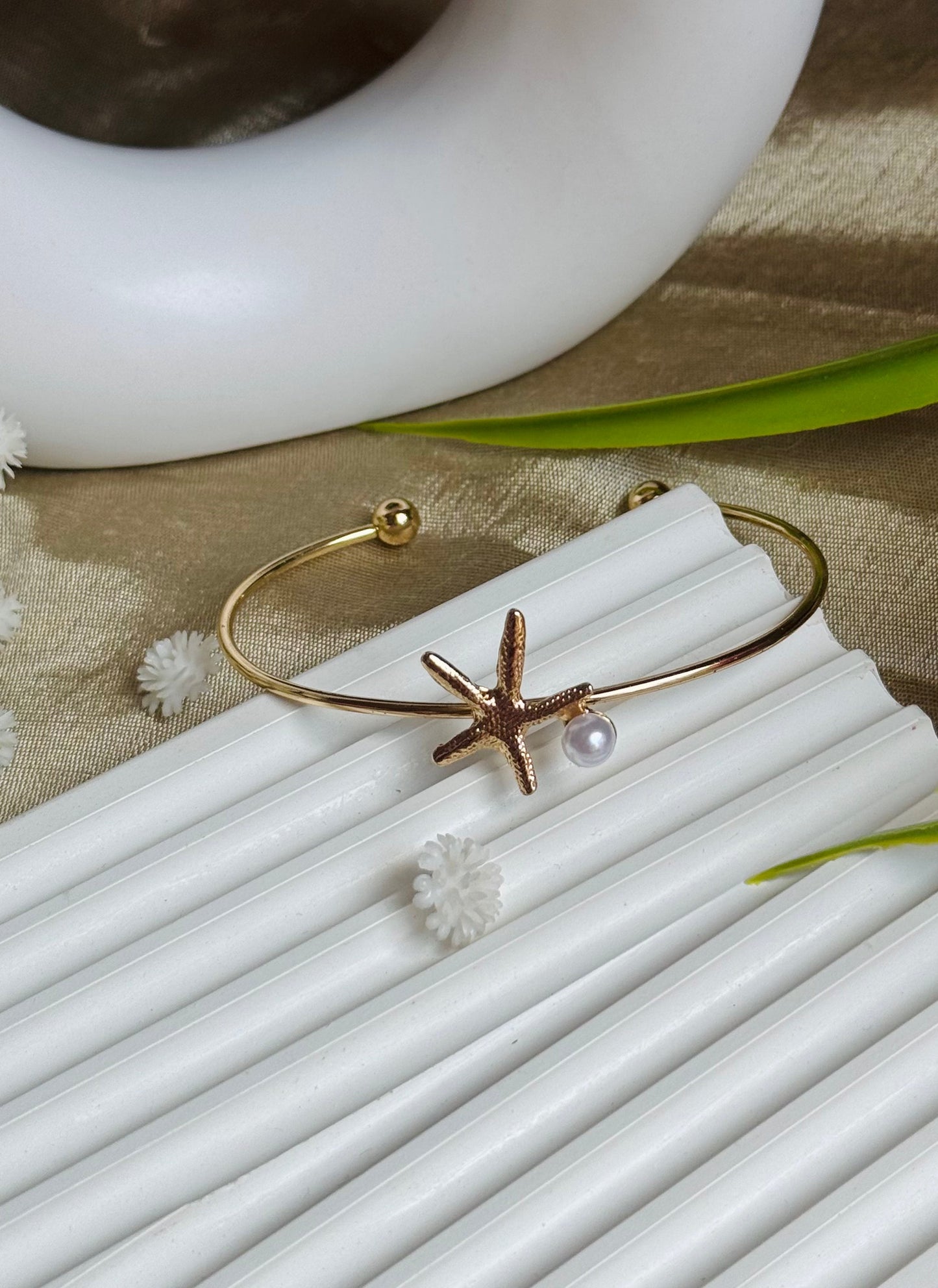 Starfish Pearl Bracelet