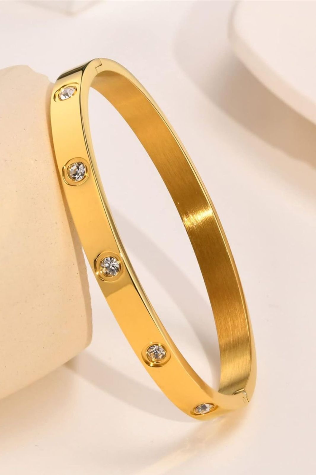 Crystal Gold Bangle