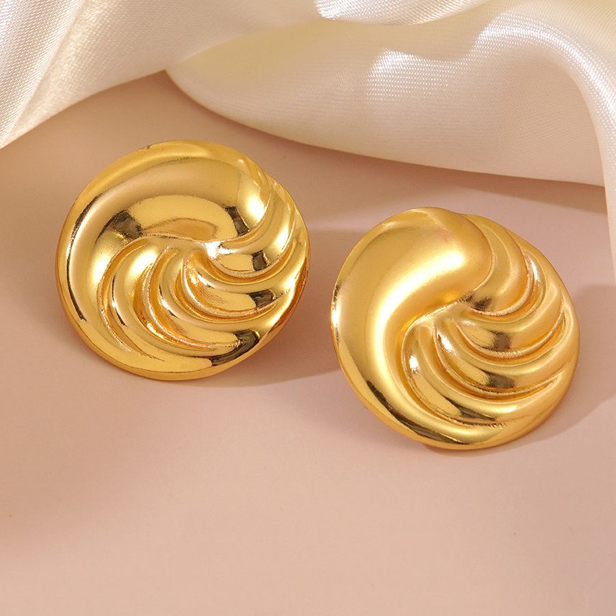 Luxe Spiral Stainless Steel Studs