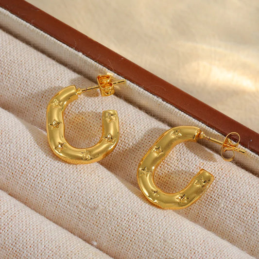 Stellaré Star-Studded Hoops