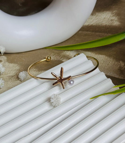 Starfish Pearl Bracelet
