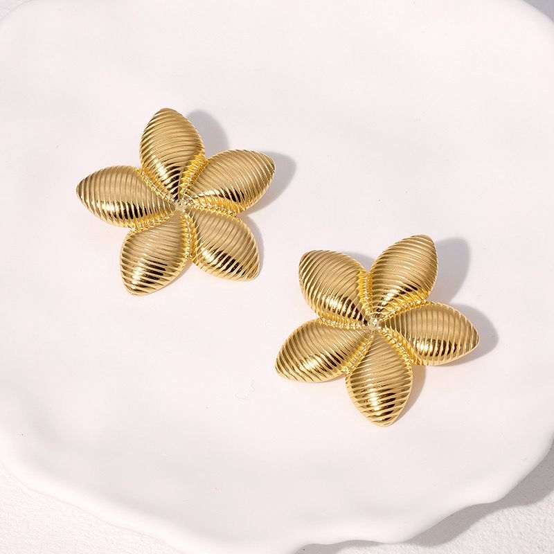 Bloom Stainless Steel Statement Earring